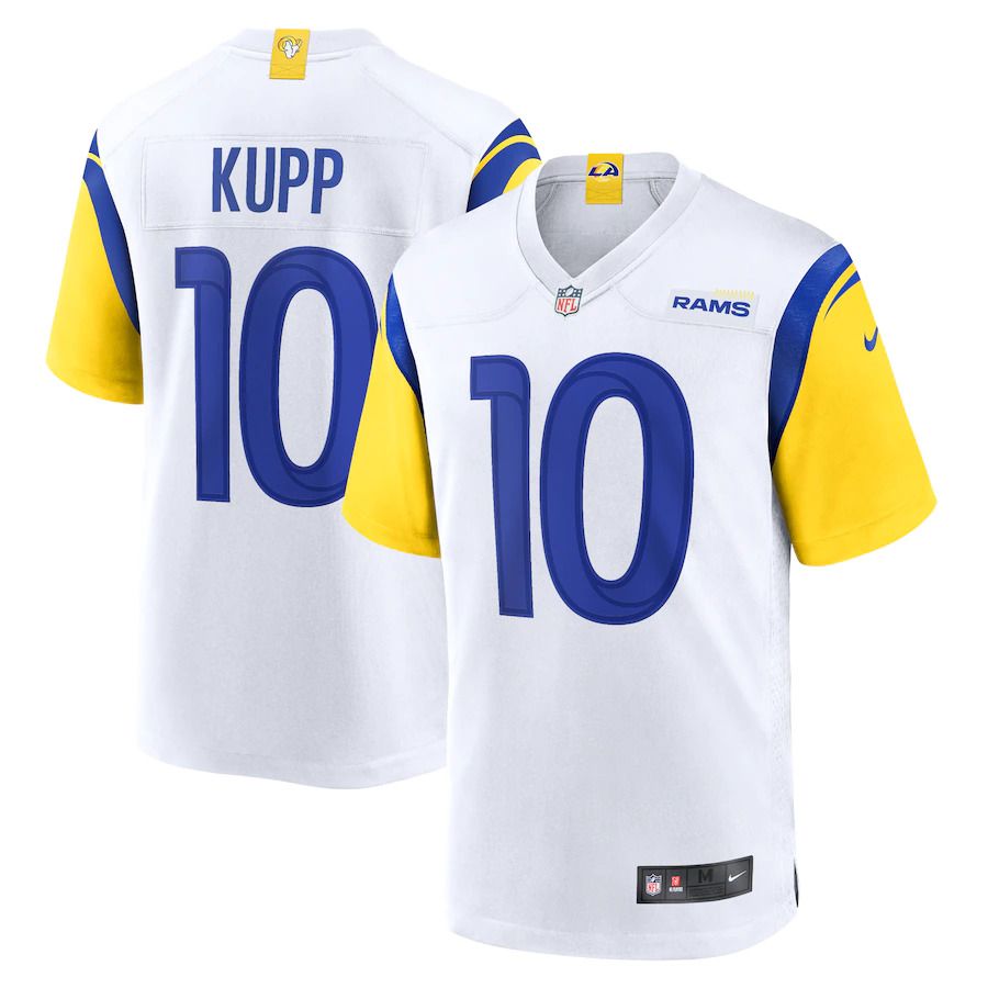 Men Los Angeles Rams #10 Cooper Kupp Nike White Game NFL Jersey->los angeles rams->NFL Jersey